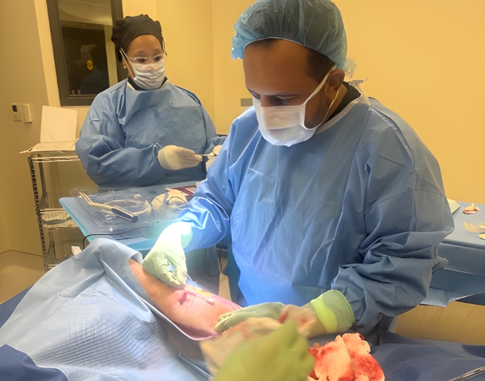 Premier Pain Clinic physicians performing an image-guided pain procedure